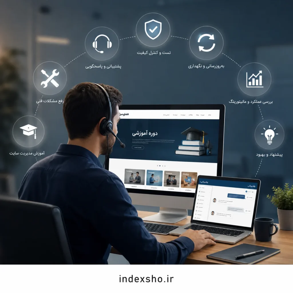 پشتیبانی طراحی سایت آموزشی