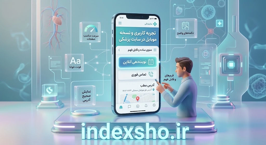 اهمیت نسخه موبایل در طراحی سایت پزشکی