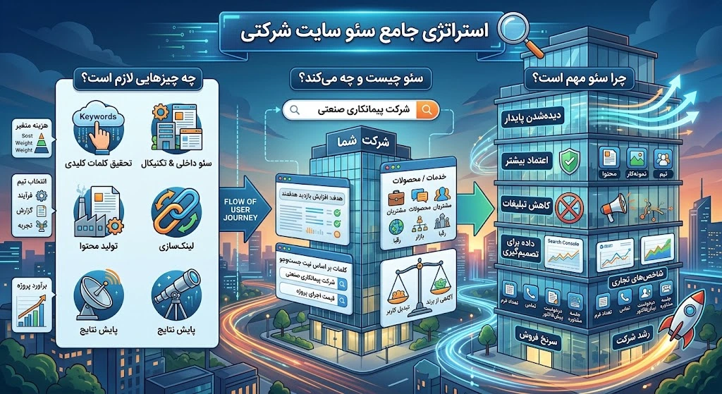 سئو سایت شرکتی چیست و چه مزایایی دارد