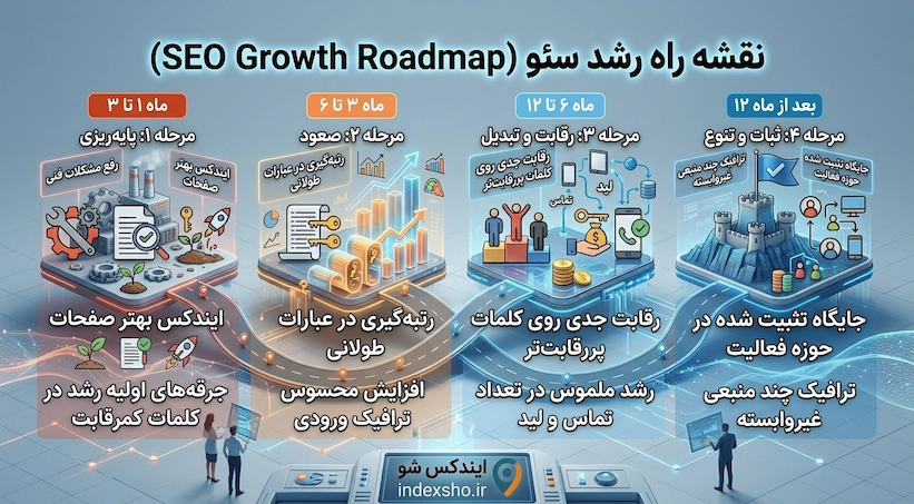 نقشه راه رشد سئو سایت در شیراز
