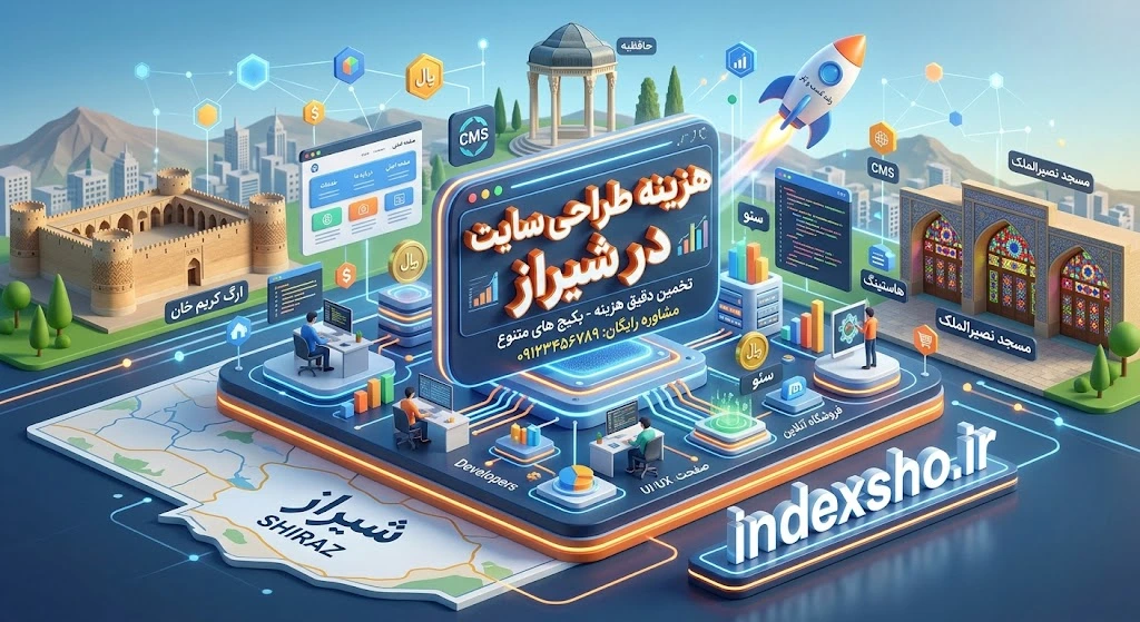 هزینه طراحی سایت در شیراز