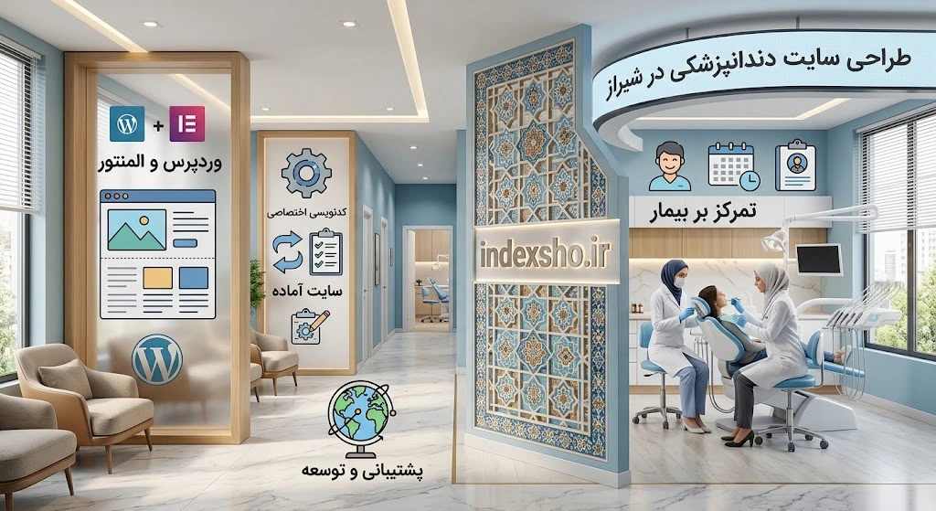 طراحی سایت دندانپزشکی در شیراز با وردپرس
