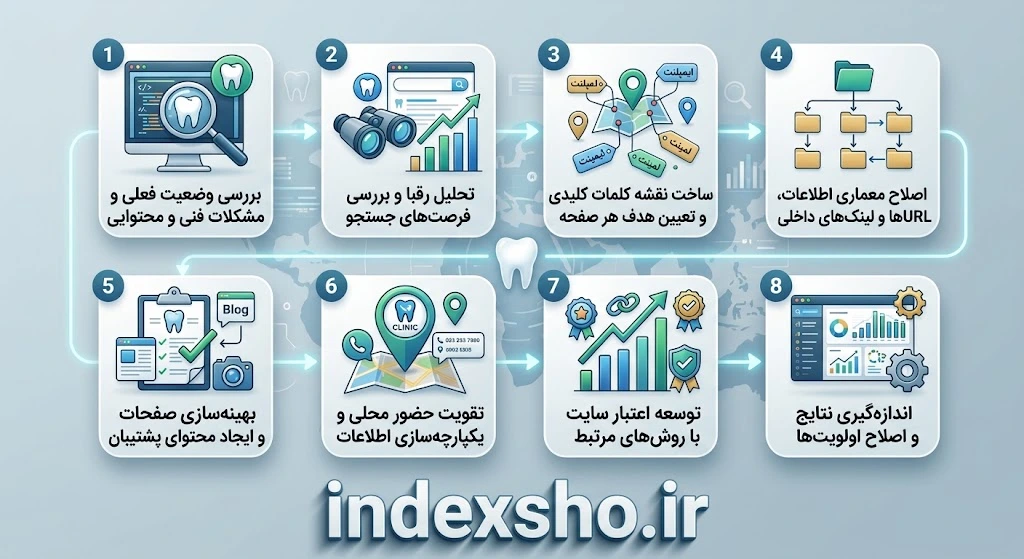 اجرای سئو برای سایت دندانپزشکی