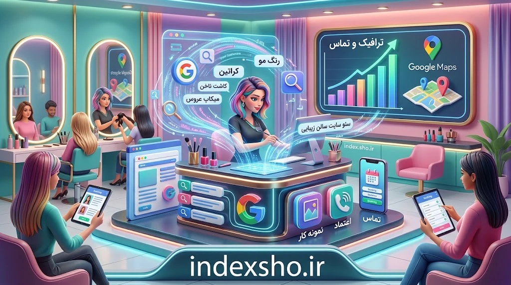 سئو سایت سالن زیبایی