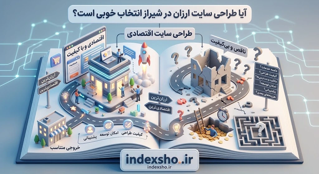 هزینه طراحی سایت در شیراز با کمترین قیمت